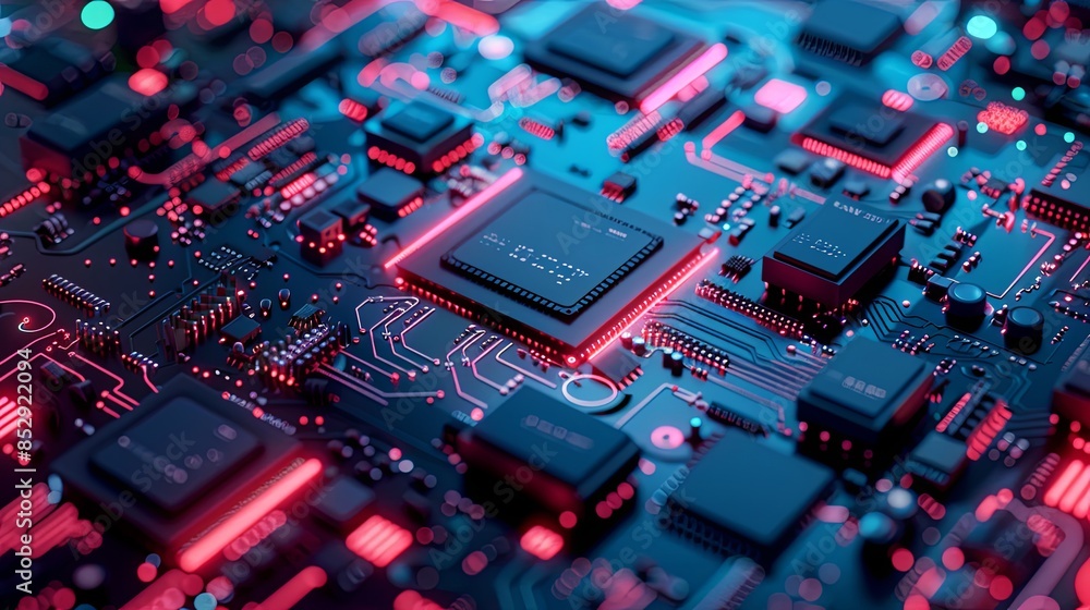 an abstract hardware board an abstract hardware board