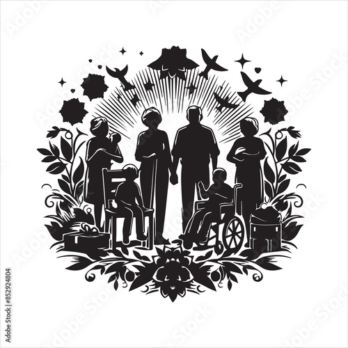 Family Reunions Vector stock vectors eps with white background 