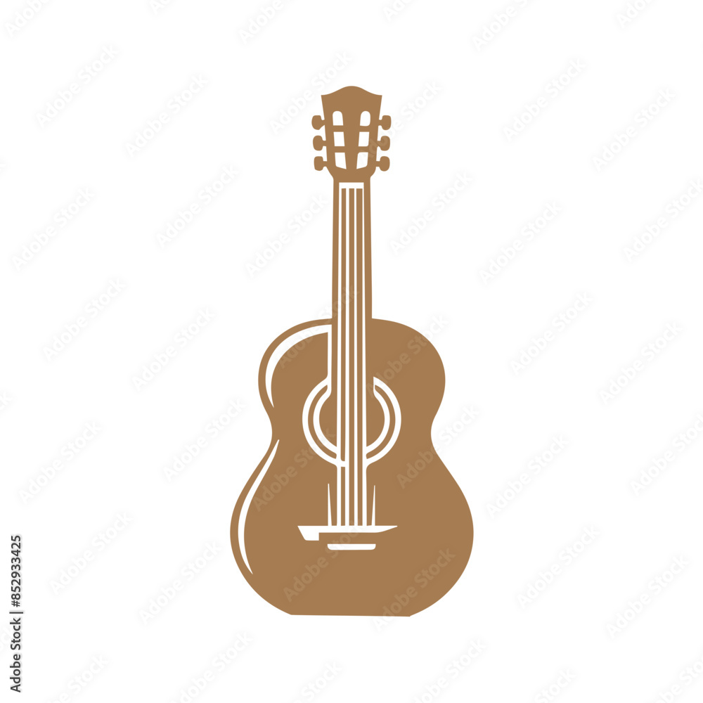 Guitar icon clipart flat design Guitar icon clipart flat design