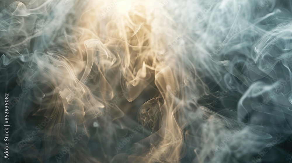 Obraz premium Motion effect created by a shining light amidst smoke
