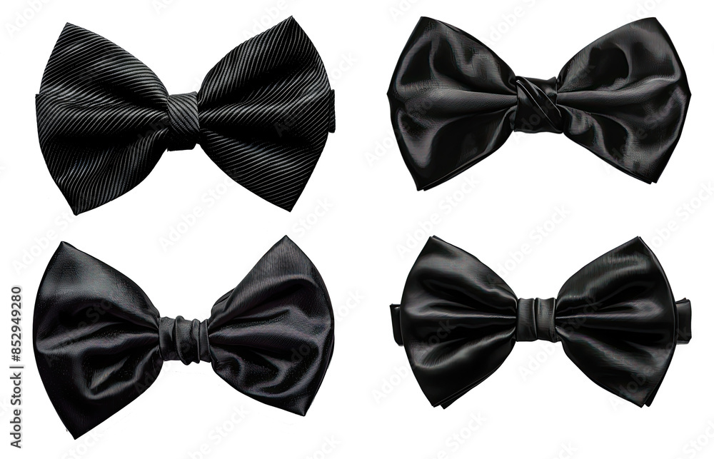 set of black bow ties set of black bow ties