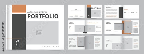 Landscape portfolio, Architecture Portfolio Layout template, Architecture Portfolio