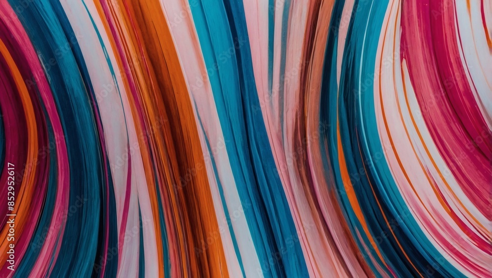 Abstract background with smooth pink, blue, and orange lines. Colorful, twisting shapes in motion. Abstract background with smooth pink, blue, and orange lines. Colorful, twisting shapes in motion.