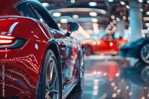 Wallpaper Mural Car showroom displaying vehicles for sale or rent  detailed views of interior and exterior Torontodigital.ca