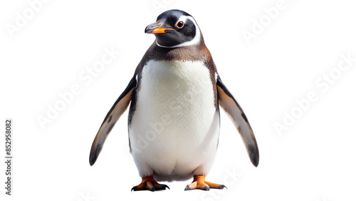Obraz na płótnie penguin on isolated background with high detailing