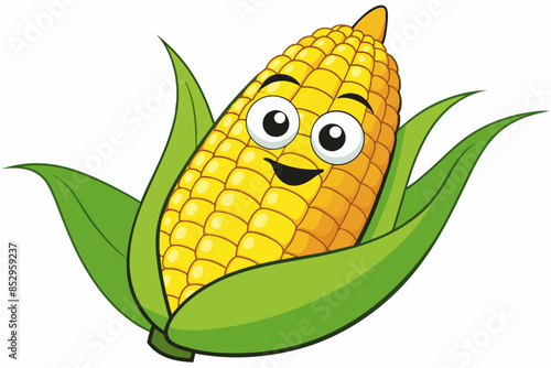 corn cartoon vector illustration