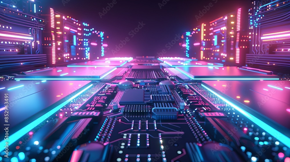 an abstract hardware board an abstract hardware board