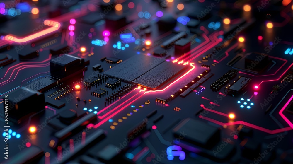 an abstract hardware board an abstract hardware board
