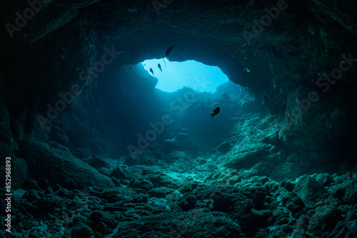 underwater cave