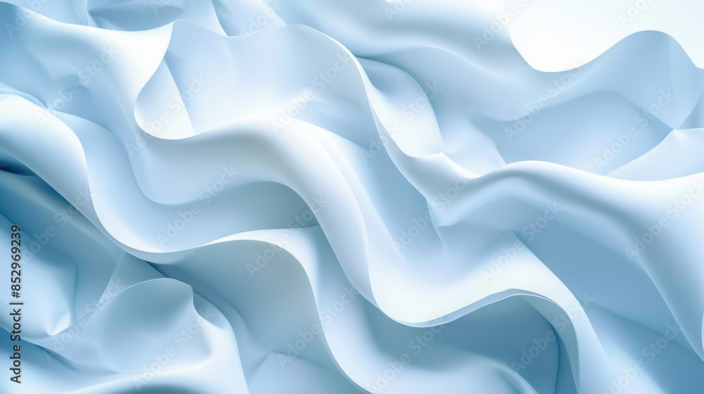 Abstract Gradient Wavy Background in White and Blue Abstract Gradient Wavy Background in White and Blue