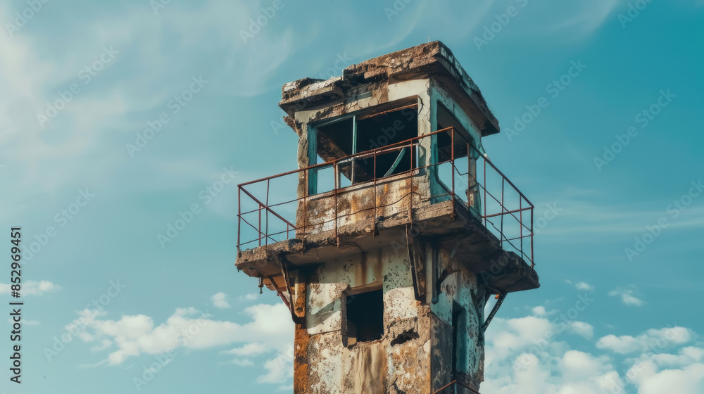Destroyed Watchtower in High Quality Photo Destroyed Watchtower in High Quality Photo