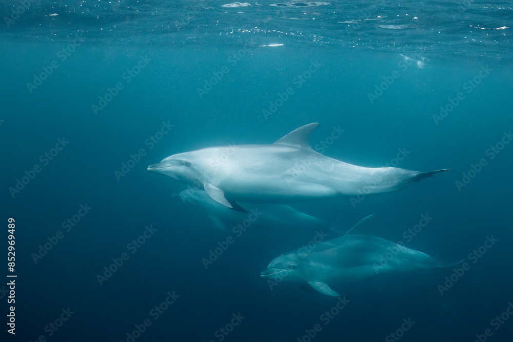 Fototapeta premium common bottlenose dolphin or Atlantic bottlenose dolphin (Tursiops truncatus)