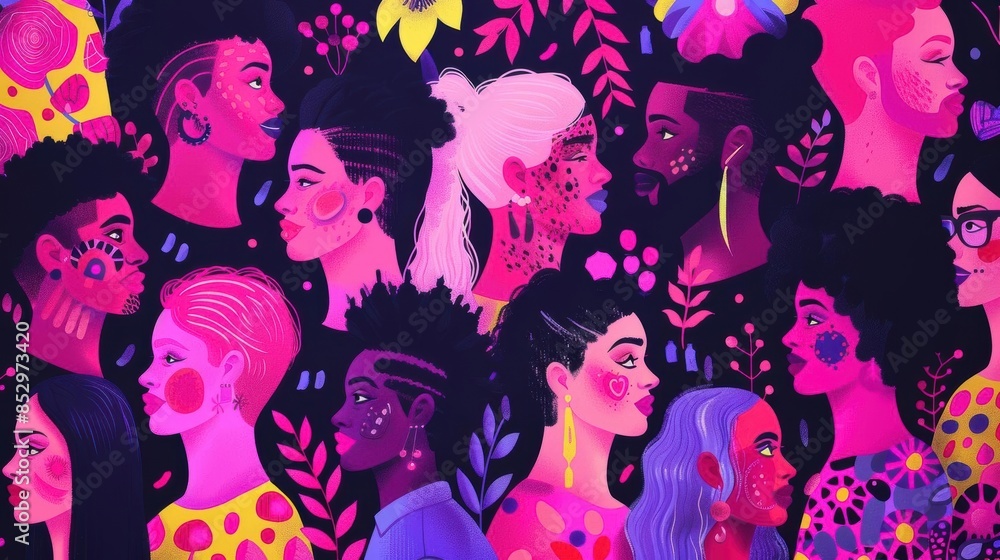 Mental health awareness stigma breaking illustration Mental health awareness stigma breaking illustration