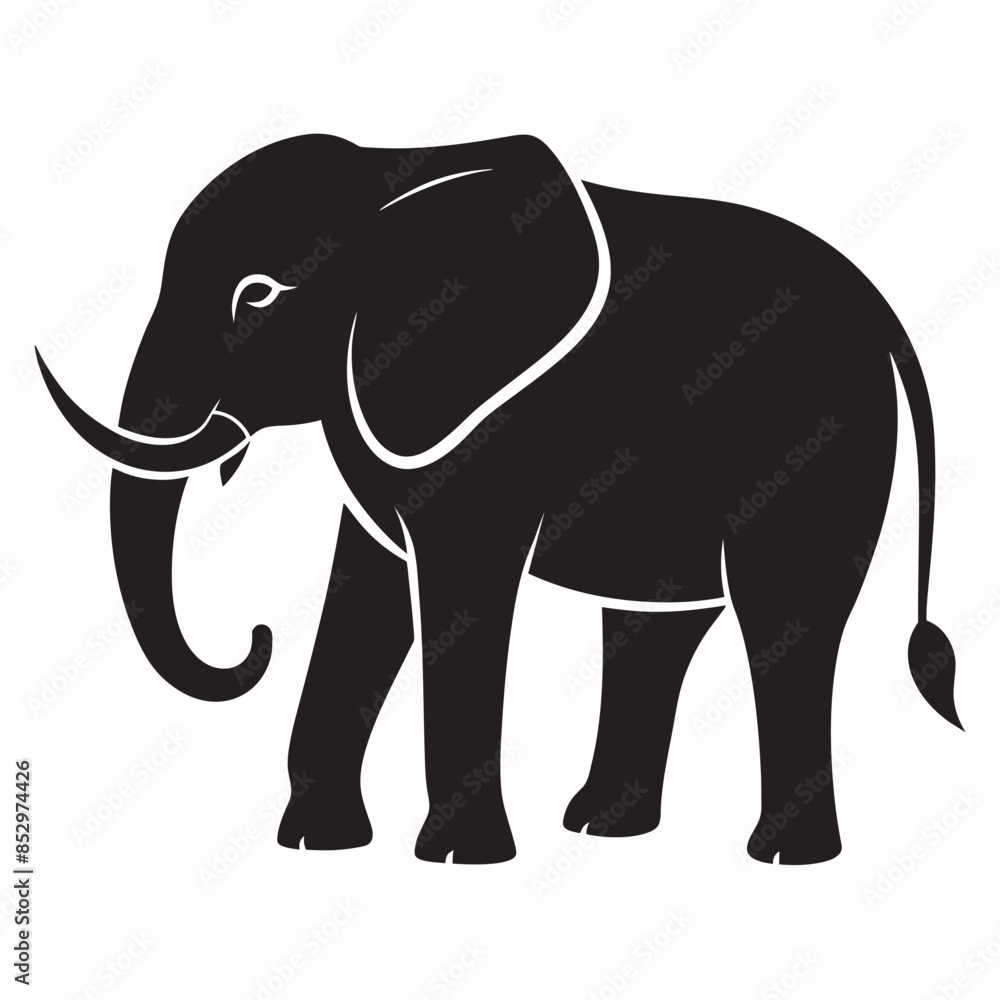 Obraz premium elephant cartoon illustration