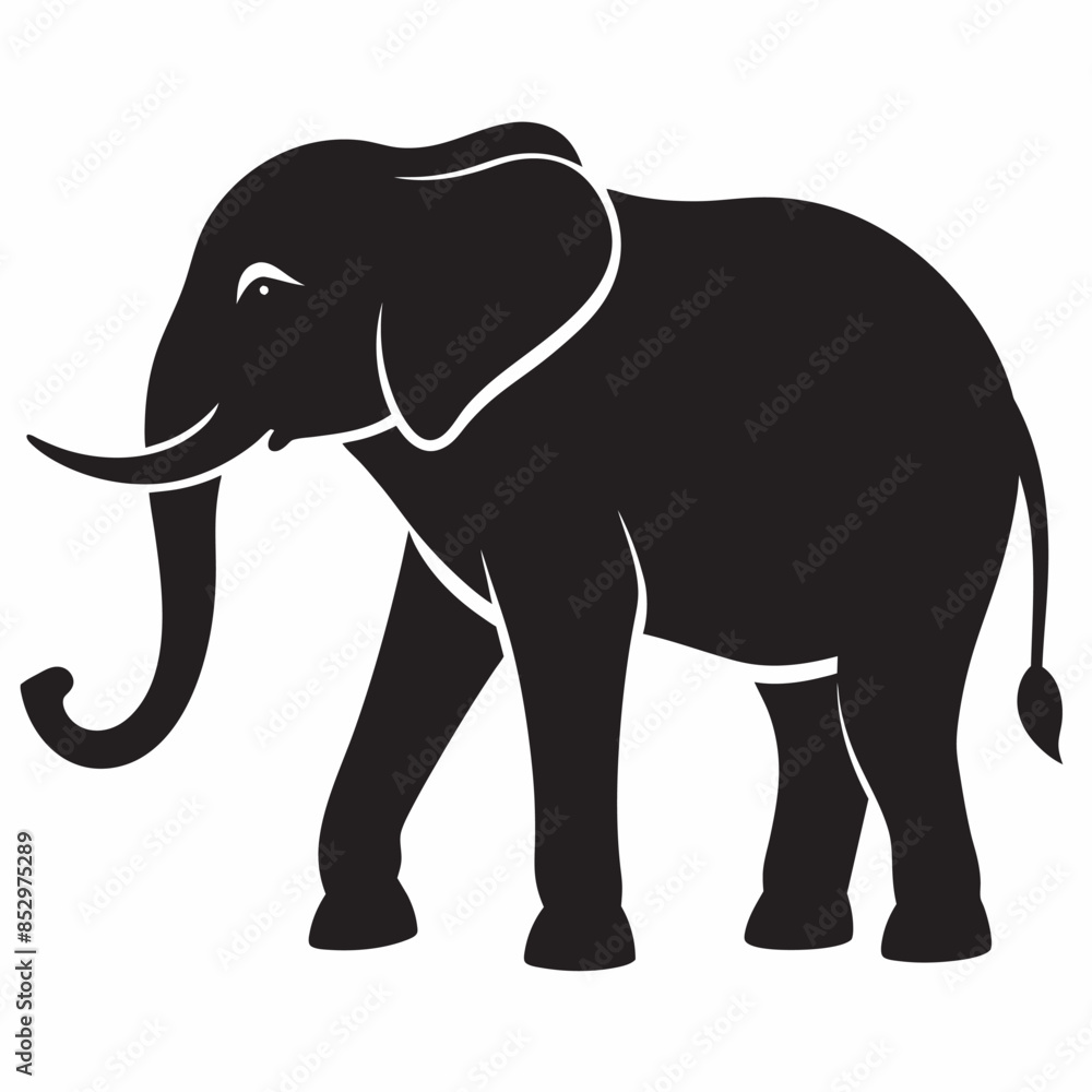 Fototapeta premium elephant cartoon illustration