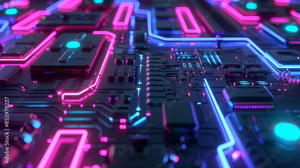 an abstract hardware board an abstract hardware board