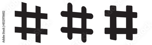 Hashtag icon vector. hashtag simbols