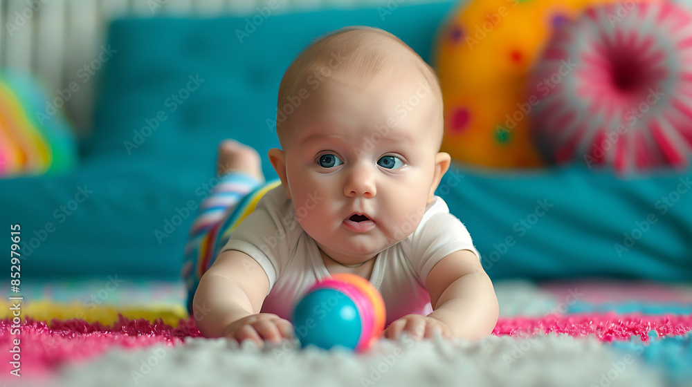 child with toys, wallpaper, fun and skill training at a young age child with toys, wallpaper, fun and skill training at a young age