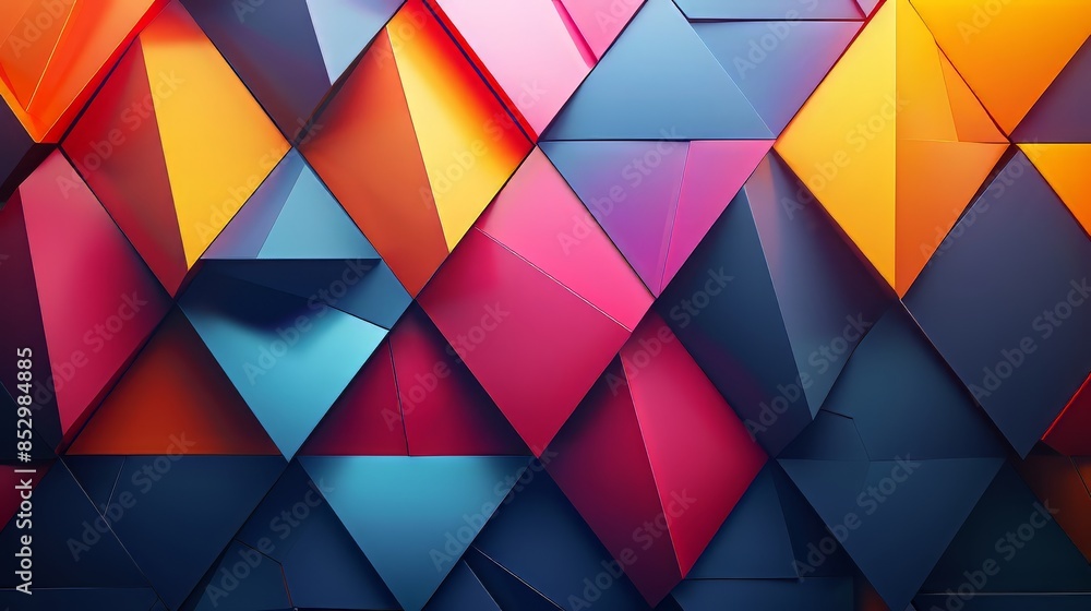Abstract Geometric Triangle Pattern