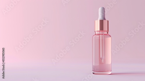 Serum bottle with dropper solid pastel