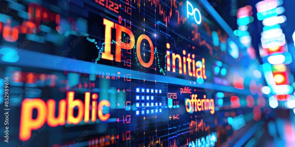 Obraz premium IPO - Initial Public Offering Stock Market Data