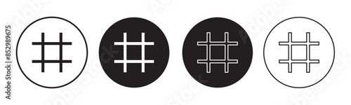 Hashtag icon vector isolated on white background. hashtag vector icon
