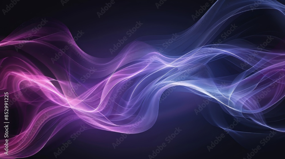 Purple and Blue Abstract Waves Purple and Blue Abstract Waves