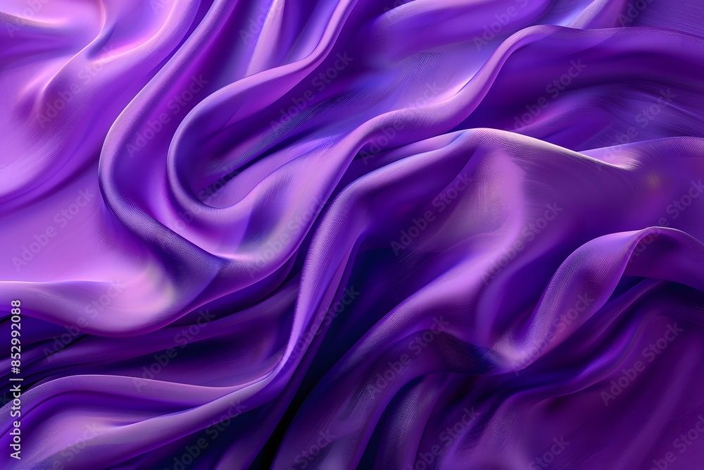 Obraz premium Exquisite purple material with smooth wavy texture
