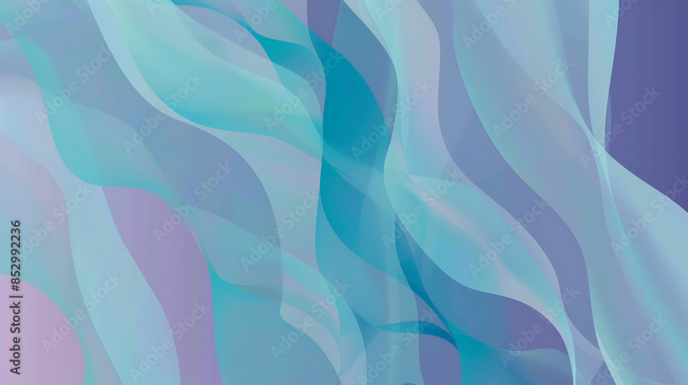Fototapeta premium Cool Tones Wave Gradient Abstract Background