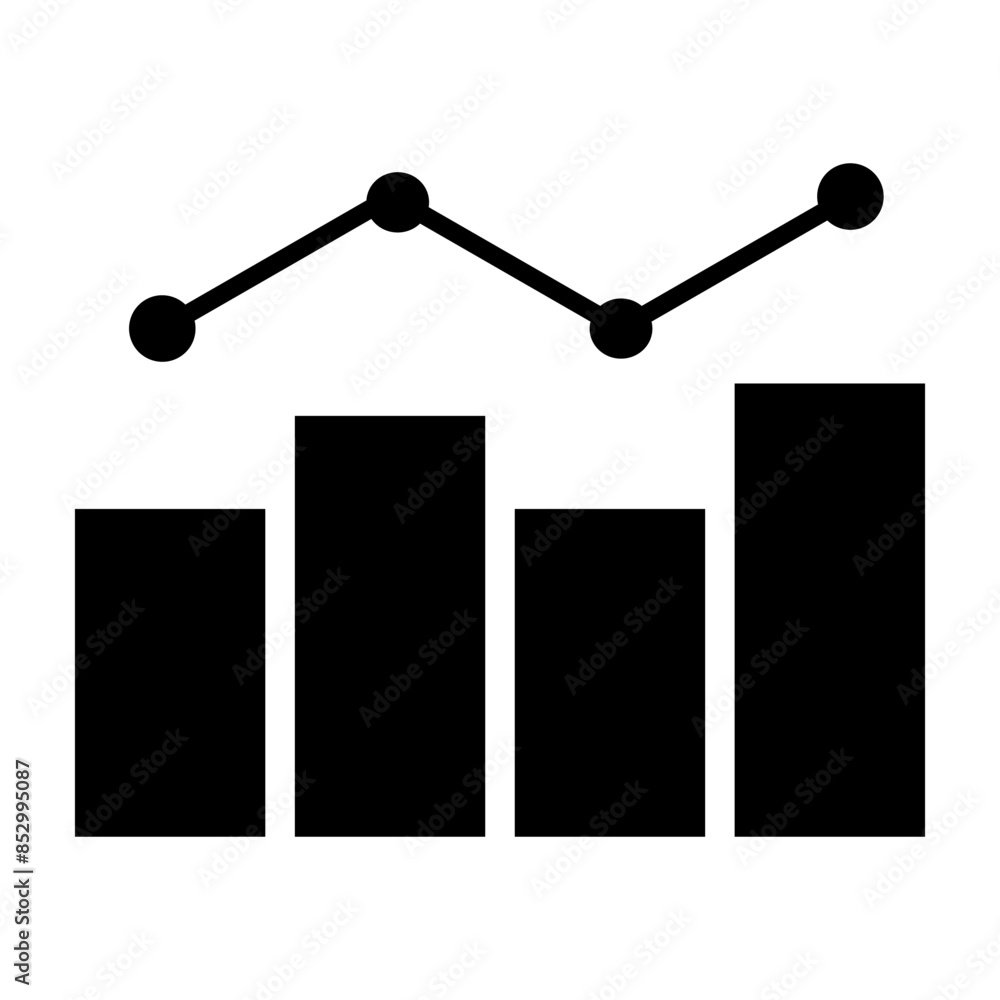 Simple flat icon Business bar graph. Simple flat icon Business bar graph.