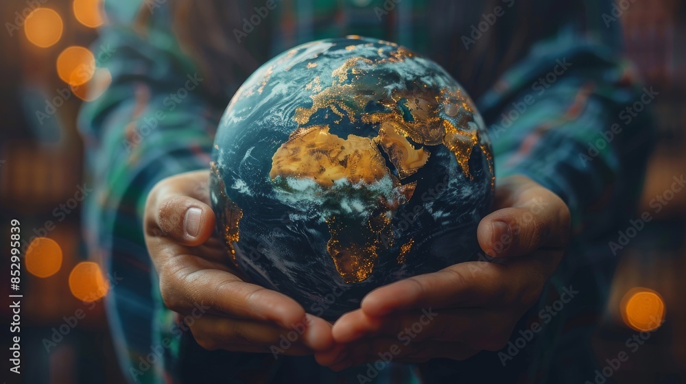 Education in Global world, Graduation cap on Businessman holding Earth globe model map with Radar background in hands. Education in Global world, Graduation cap on Businessman holding Earth globe model map with Radar background in hands.