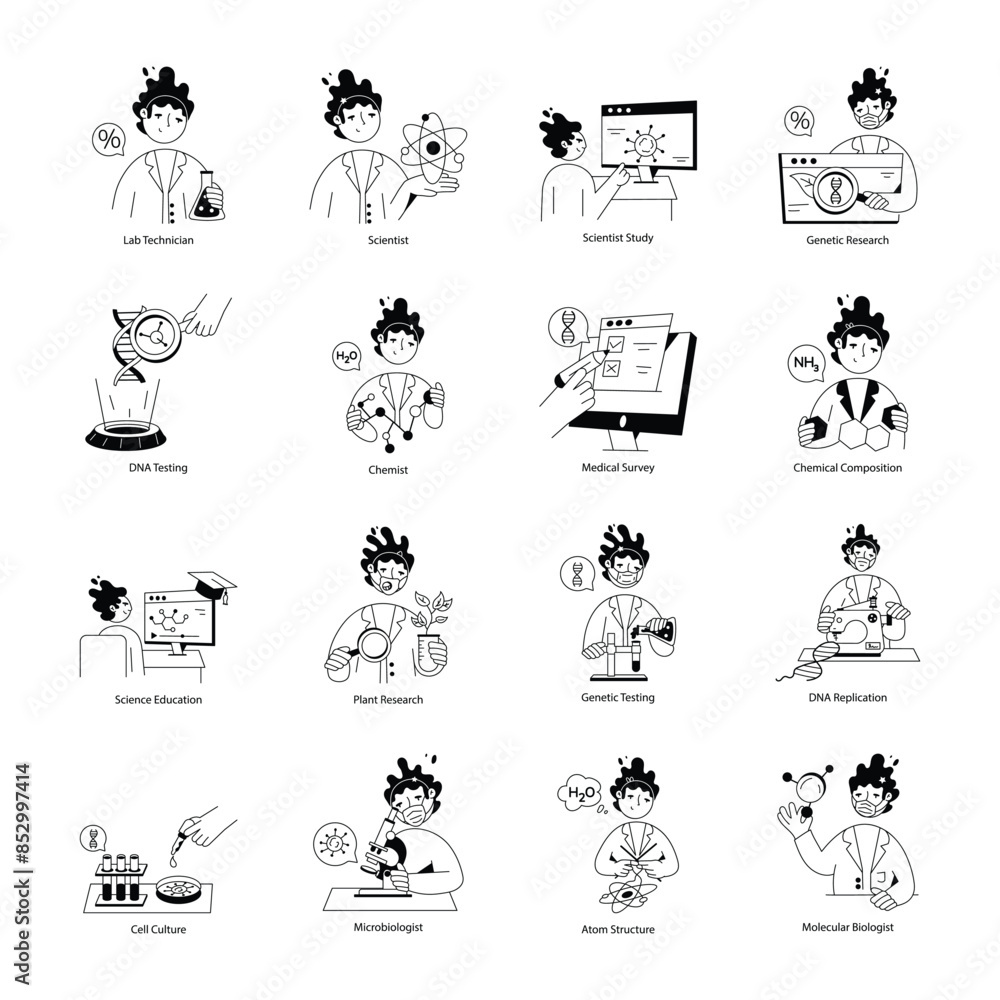 Mini Illustrations Depicting Financial Investment Mini Illustrations Depicting Financial Investment