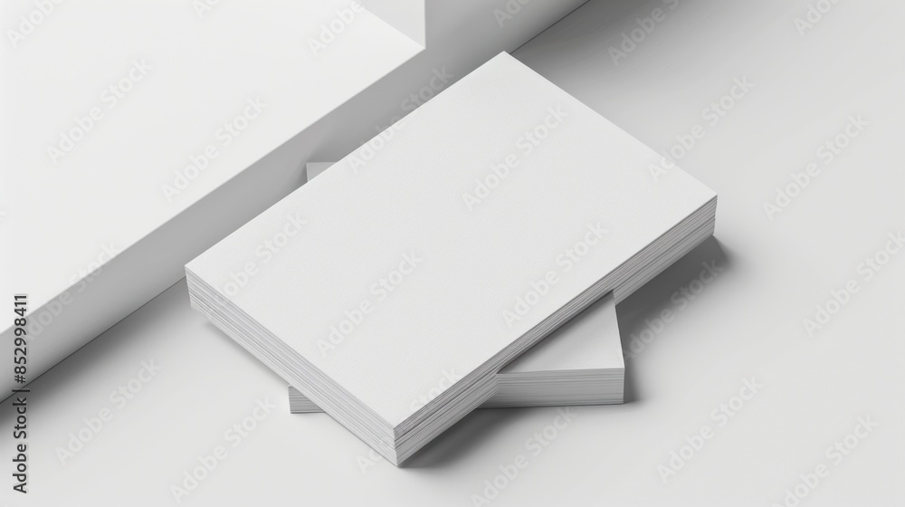 Stack of Blank Business Cards Mockup Stack of Blank Business Cards Mockup