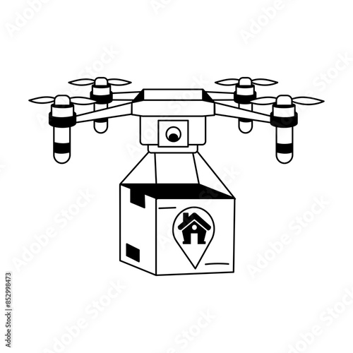 Order Delivery Hand Drawn Mini Illustrations 
