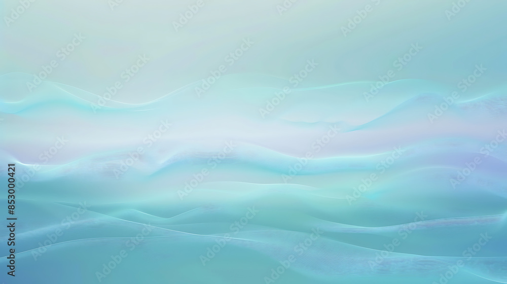 Fototapeta premium Tranquil Blue Waves Abstract Gradient Background