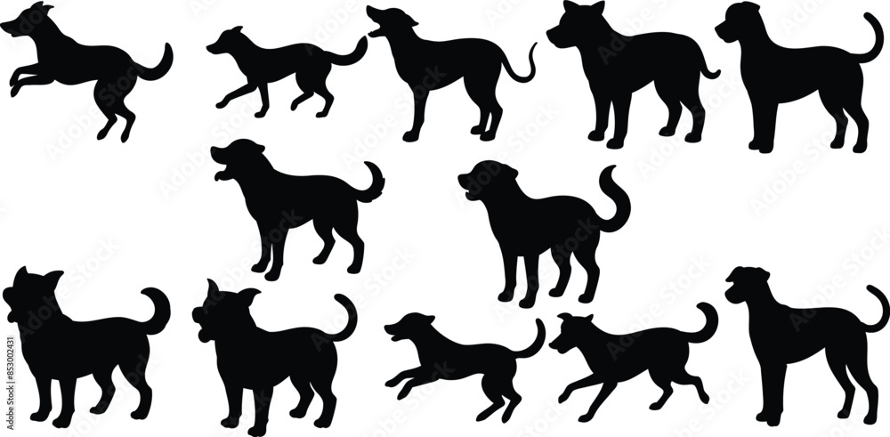 animal silhouette designs ,vector design animal silhouette designs ,vector design
