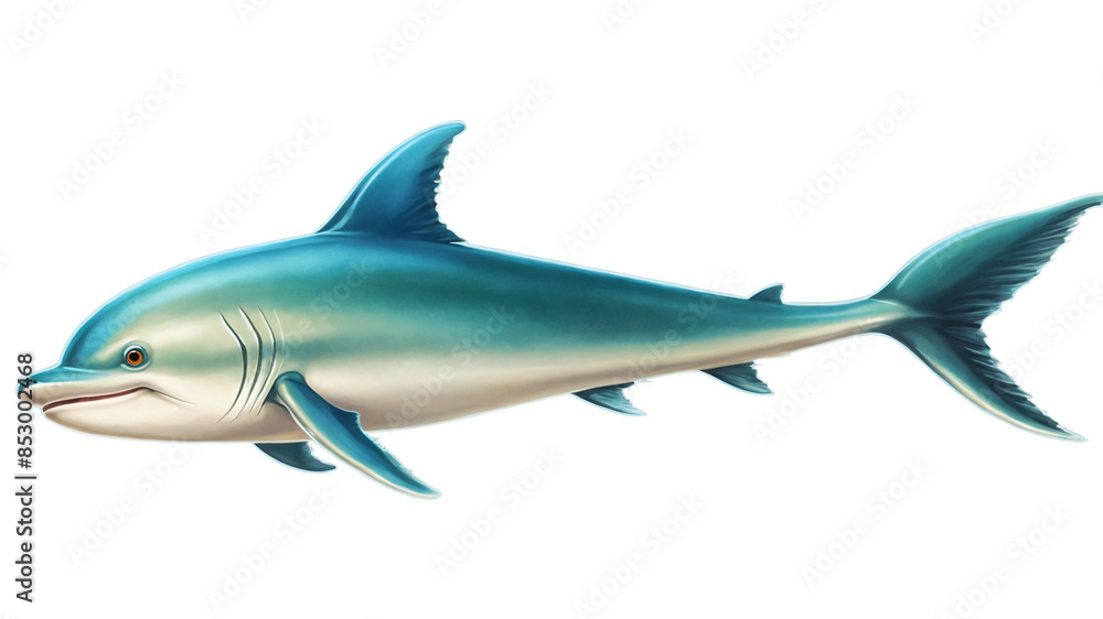 Blue Shark Illustration Blue Shark Illustration