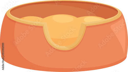 Round pet bed providing comfortable sleeping place for cat or dog