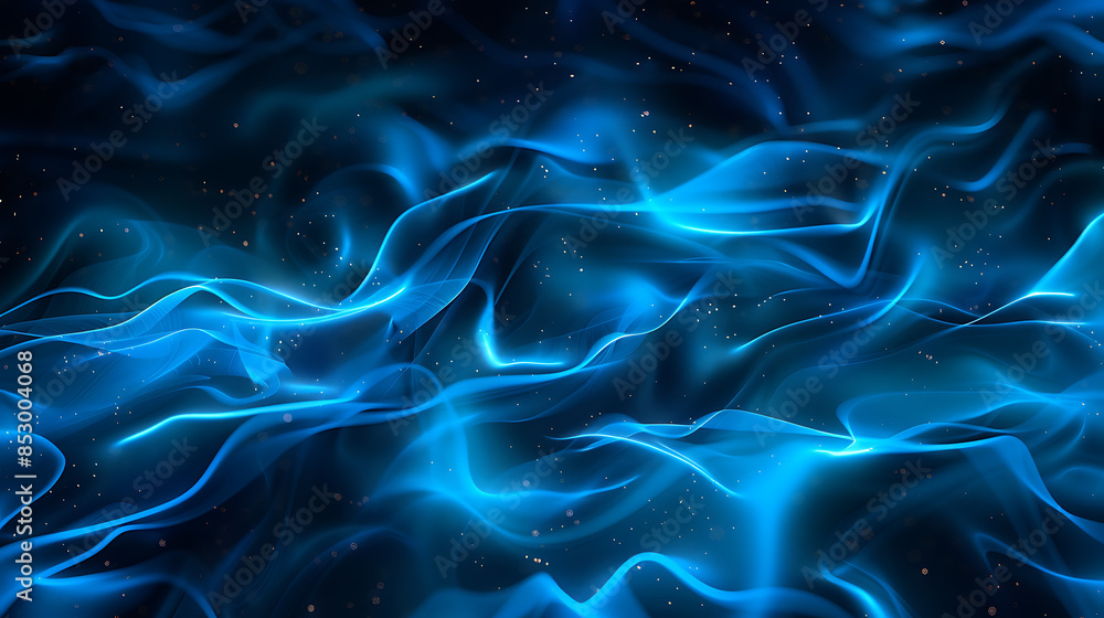 Fototapeta premium Elegant Blue Smoke: Abstract Background Design