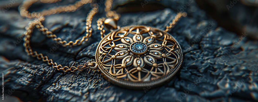 A piece of jewelry, its intricate design reflecting the wearer's unique style. A piece of jewelry, its intricate design reflecting the wearer's unique style.