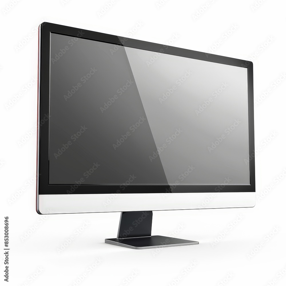 Iconic High-Resolution Monitor on White Background Iconic High-Resolution Monitor on White Background