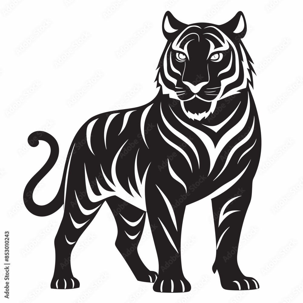 Fototapeta premium illustration of a tiger