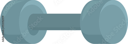 Blue gym dumbbell promoting a healthy lifestyle through exercise