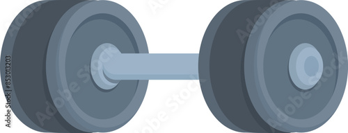 Heavy dumbbell is waiting for a weight lifter to start a bodybuilding training