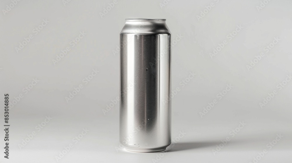 Aluminum Can Mockup on a White Background Aluminum Can Mockup on a White Background