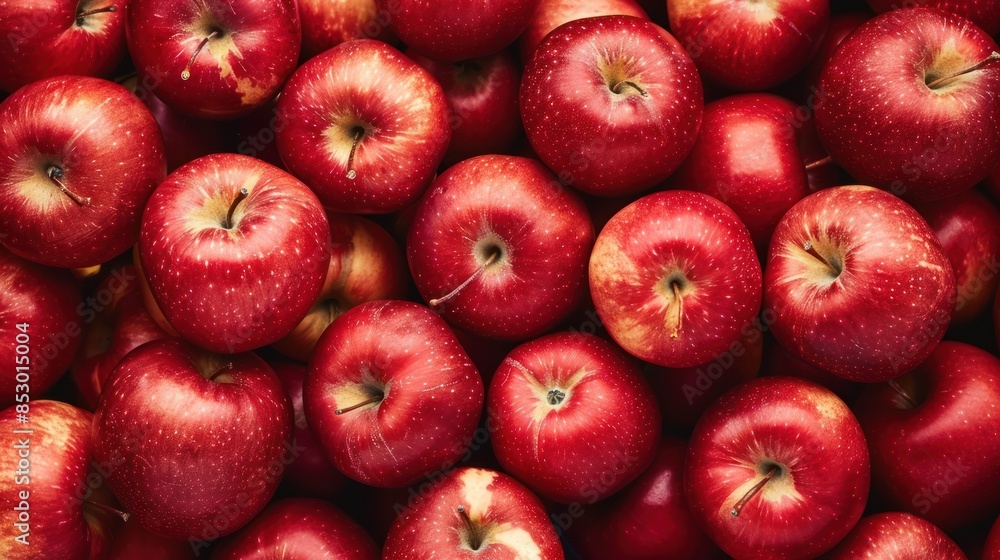 Red Apple Abundance: A Close-Up of Ripe Apples