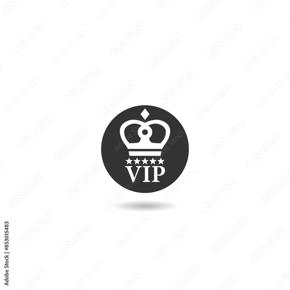 VIP badge icon with shadow VIP badge icon with shadow