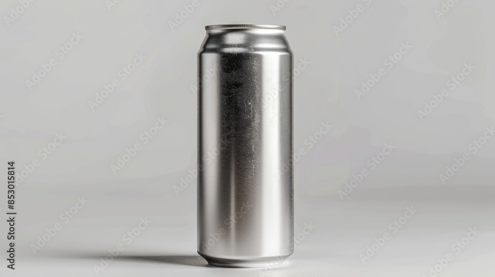 Silver Aluminum Can Mockup Silver Aluminum Can Mockup