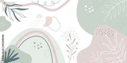 Hand drawn soft earth tones background