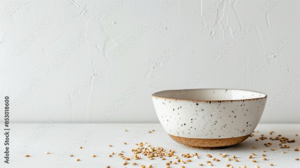 Ceramic Bowl with Scattered Seeds Ceramic Bowl with Scattered Seeds